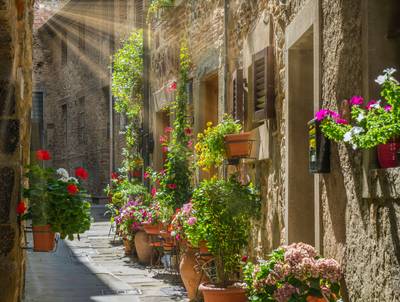Malerischer Anblick in Anghiari, in der Provinz Arezzo, Toskana, Italien